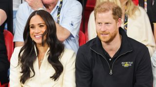 Prince Harry, Duke of Sussex and Meghan, Duchess of Sussex attend the Sitting Volleyball Competition