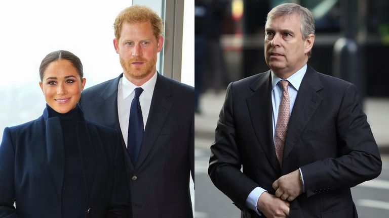Prince Harry and Meghan and Prince Andrew as fans slam the contrasting commentator responses