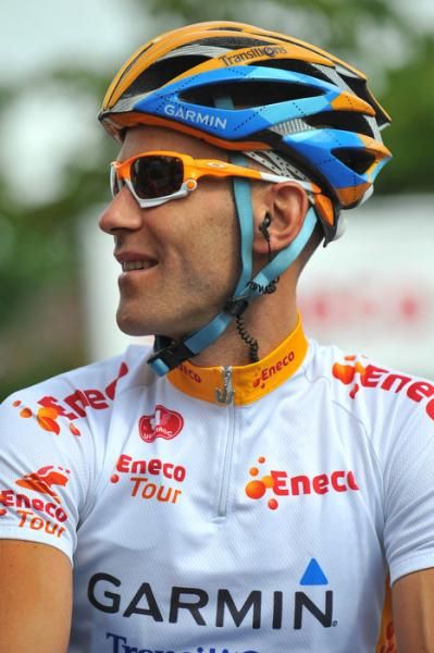 Svein Tuft (Garmin-Transitions) in the Eneco Tour lead.