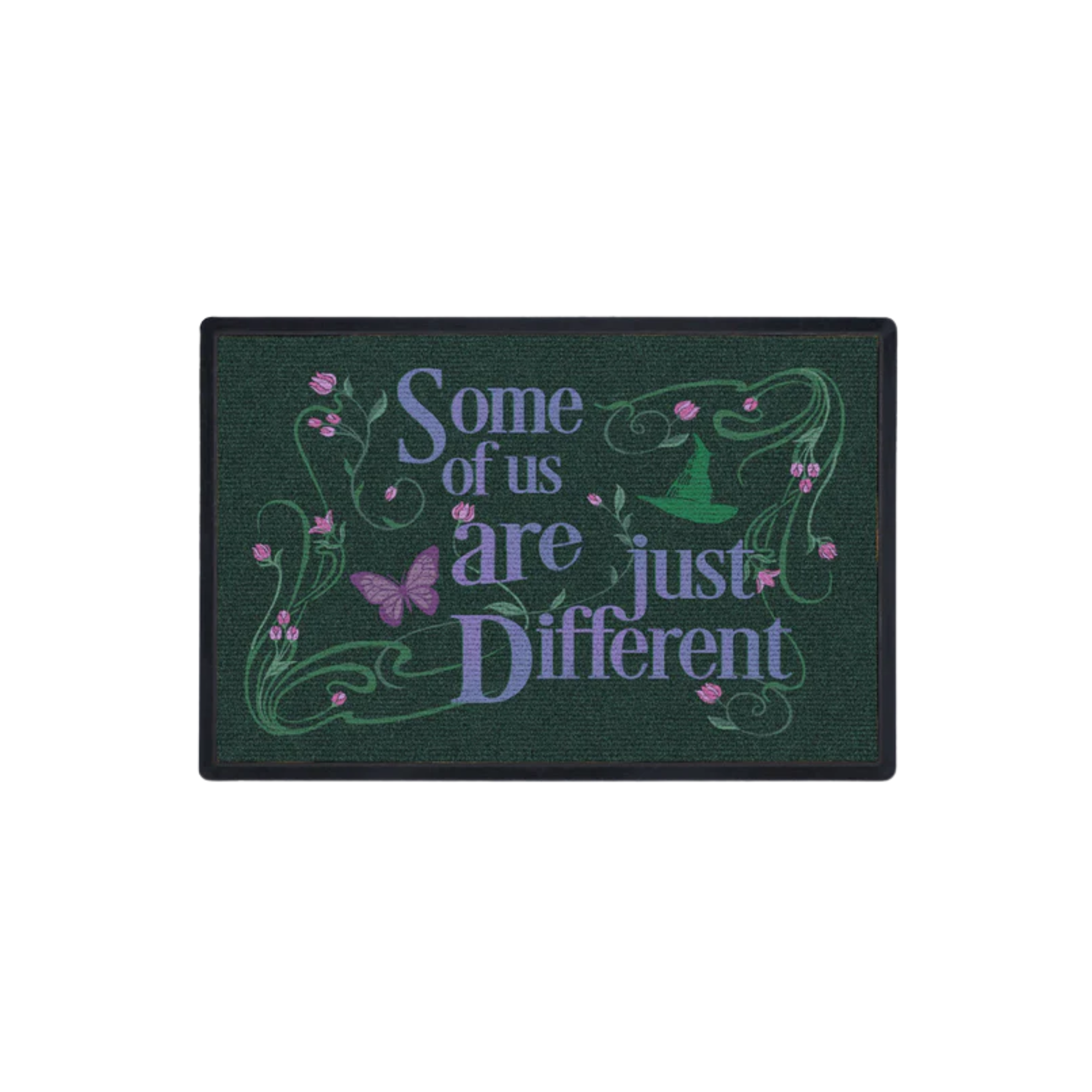a decorative doormat that reads &#039;some of us are just different&#039;