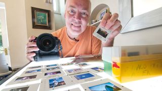 Digitizing slides with a DSLR camera