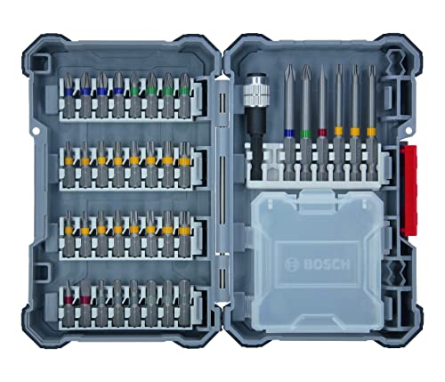 Bosch Professional 40-Pieces Drill Set (pick and Click, Extra Hard Screwdriver Bits, With Universal Holder) - Amazon Exclusive