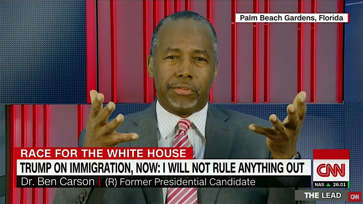 Ben Carson discusses Donald Trump&amp;#039;s shifting immigration policy