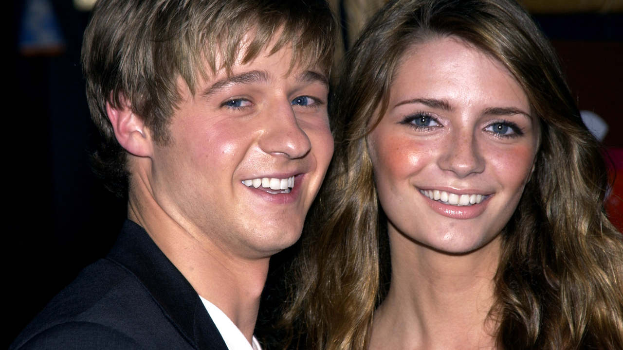 Benjamin McKenzie and Mischa Barton during Premiere Party for New FOX Show &quot;The OC&quot; in Santa Monica, California, United States.