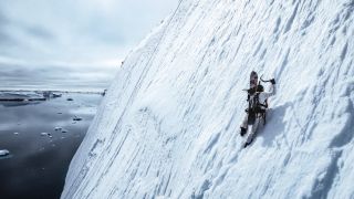 Ice climbing in Antarctica