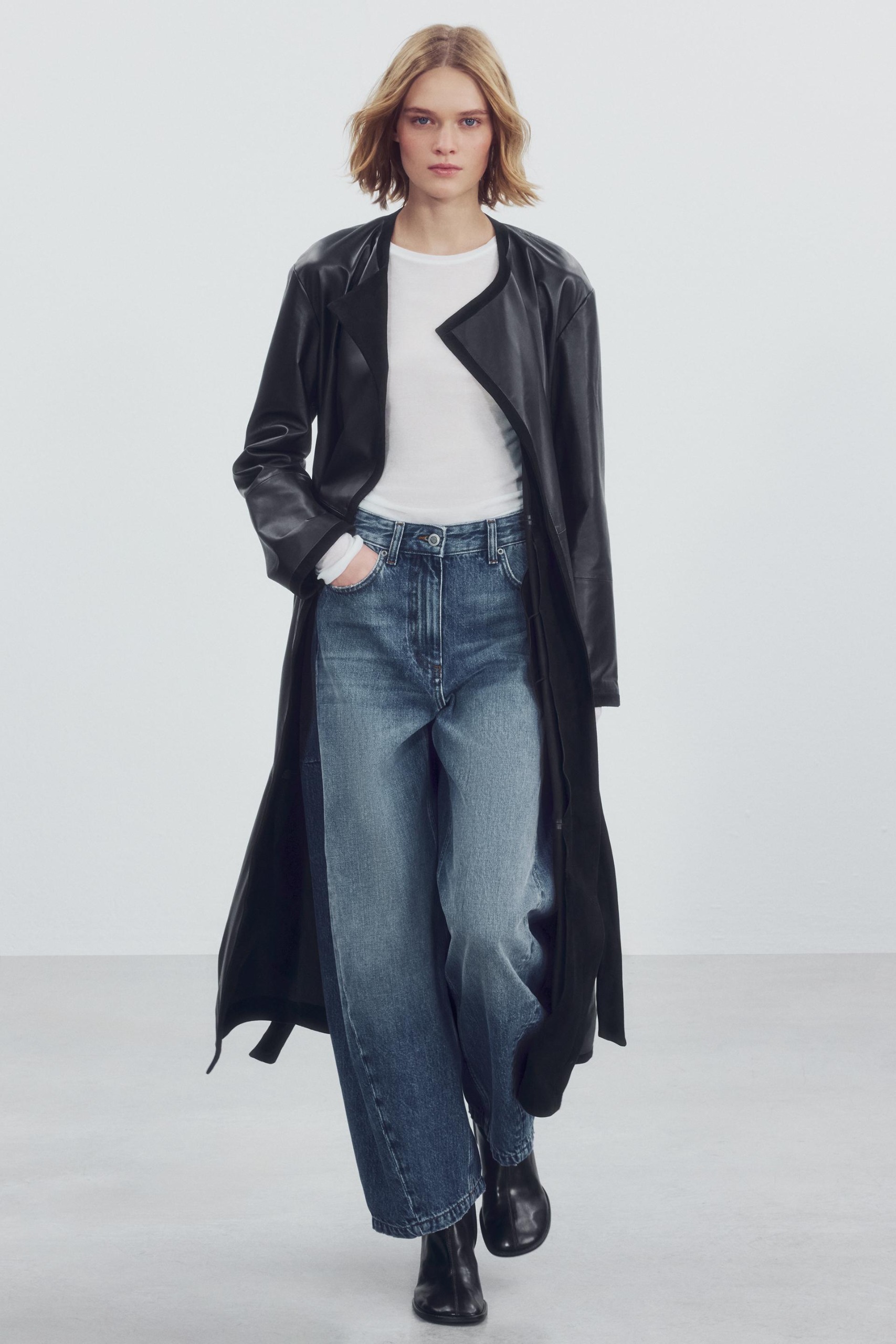 Zw Collection Mid-Rise Balloon Jeans - Blue - 26 (us 2)