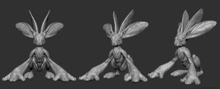 Speed sculpt a creature in ZBrush: Create a basic sculpt of the creature