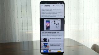 OnePlus 9 Pro showing Chrome browser