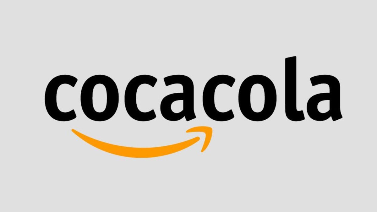 Logo mashups: Coca Cola vs Amazon