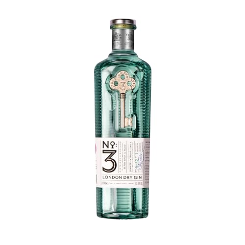 No. 3 London Dry Gin, Voted Best in the World 4 Times, Great for Cocktails Including Martini, Cocktail Mixer for Negroni, Tonic &amp;amp; Tom Collins, No.3 Gin for All Occasions, 46% Abv, 70 Cl