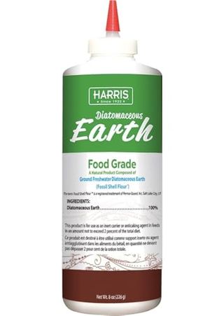 Harris Diatomaceous Earth Food Grade, Half Pound With Easy Application Puffer Tip