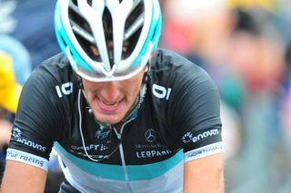 Andy Schleck (Leopard Trek) broke even with Alberto Contador at Super-Besse.