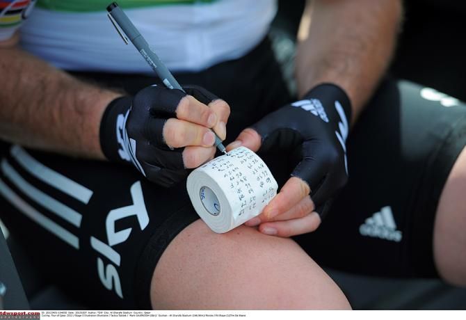 World champion Mark Cavendish writes down the riders to watch