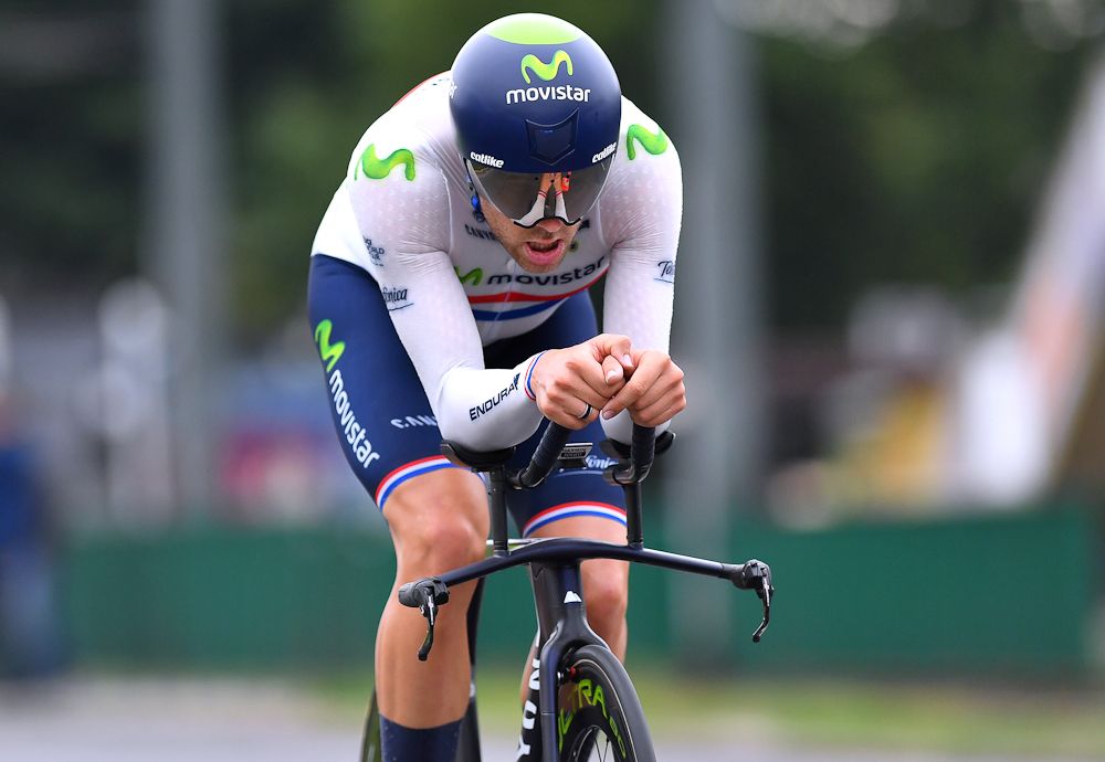 Tour de Pologne stage 7 winner Alex Dowsett of Movistar.