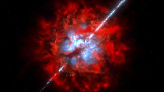 Gamma-Ray Burst Buried in Dust