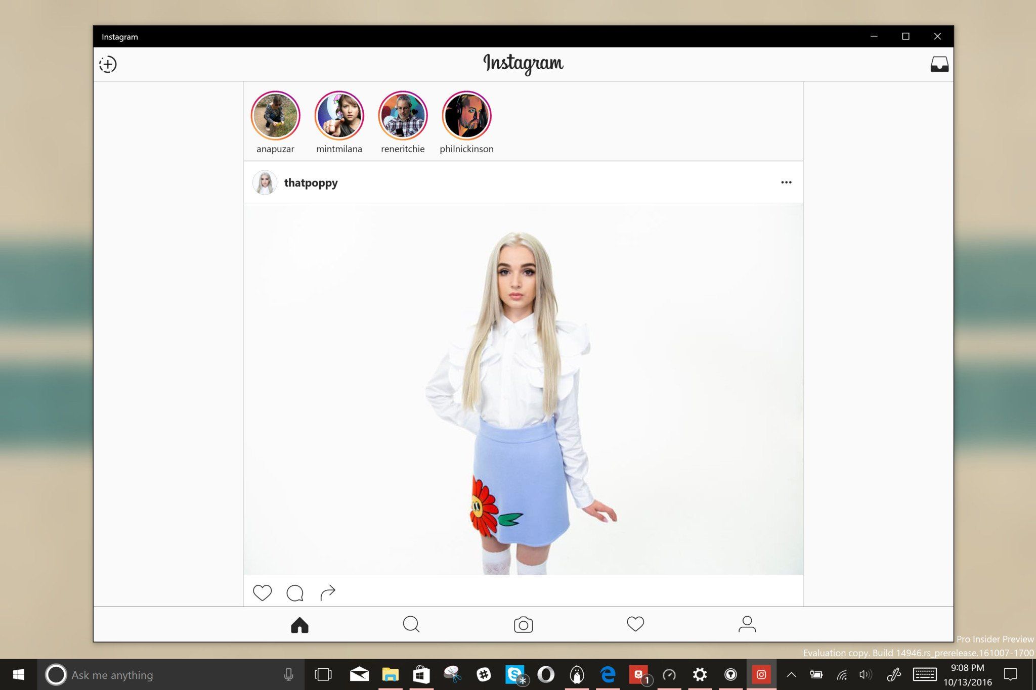 INSTAGRAM FOR WINDOWS PC visual data 3