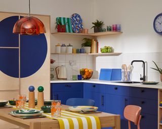 primary coloured kitchen