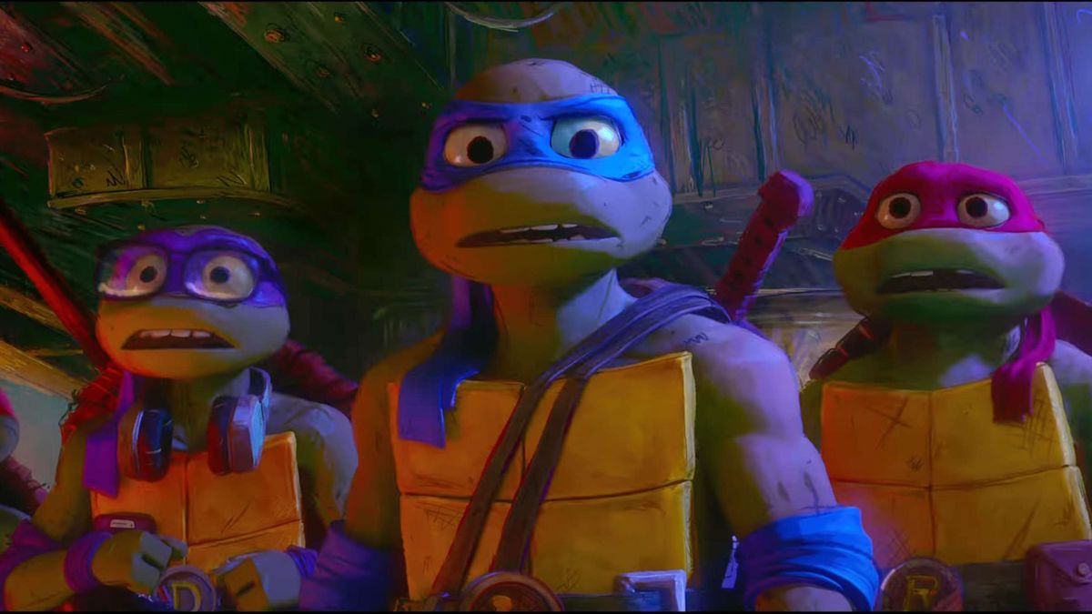 The turtles of Teenage Mutant Ninja Turtles: Mutant Mayhem