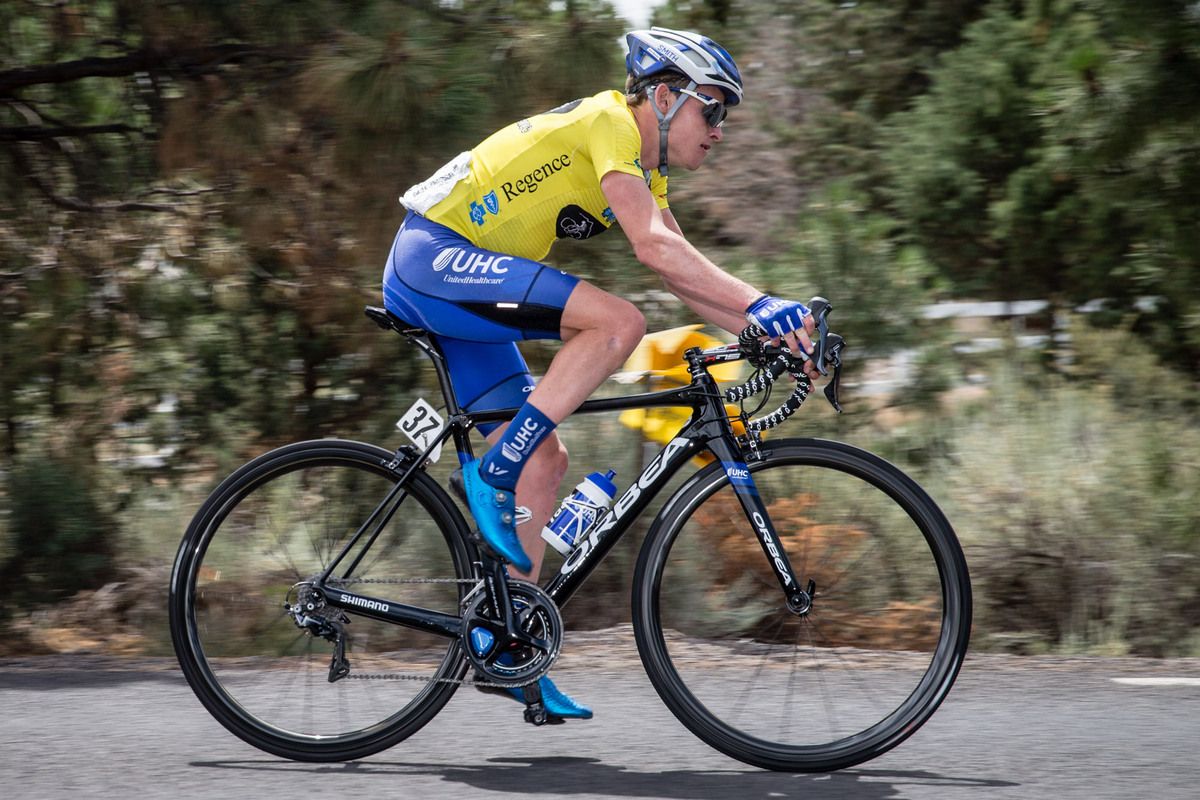 Gavin Mannion (UnitedHealthcare) worked hard to try to hold onto the yellow jersey