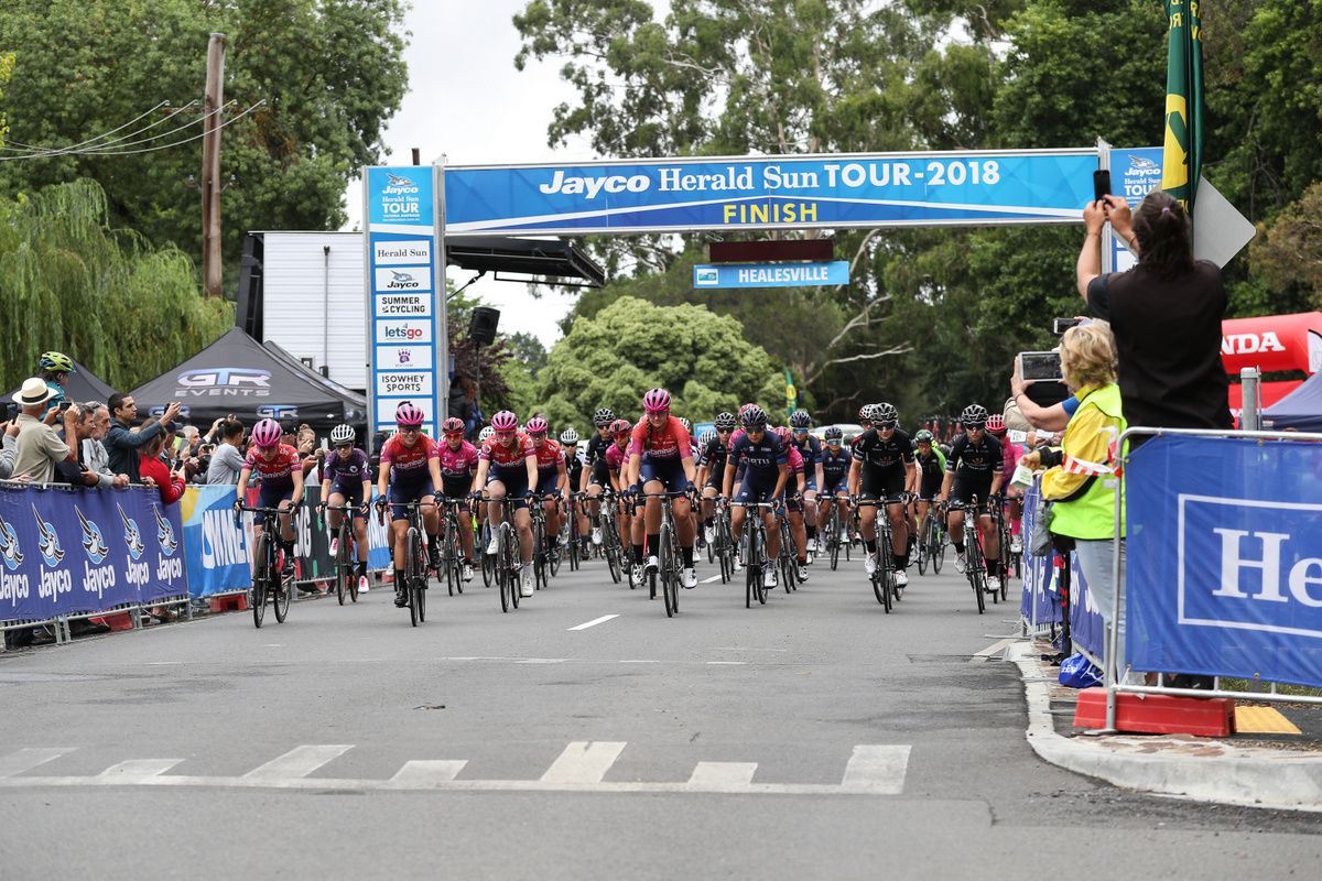 The historic stage to stage 1 of the Women's Herald Sun Tour