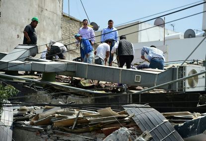 Mexico earthquake 19 September 2017.