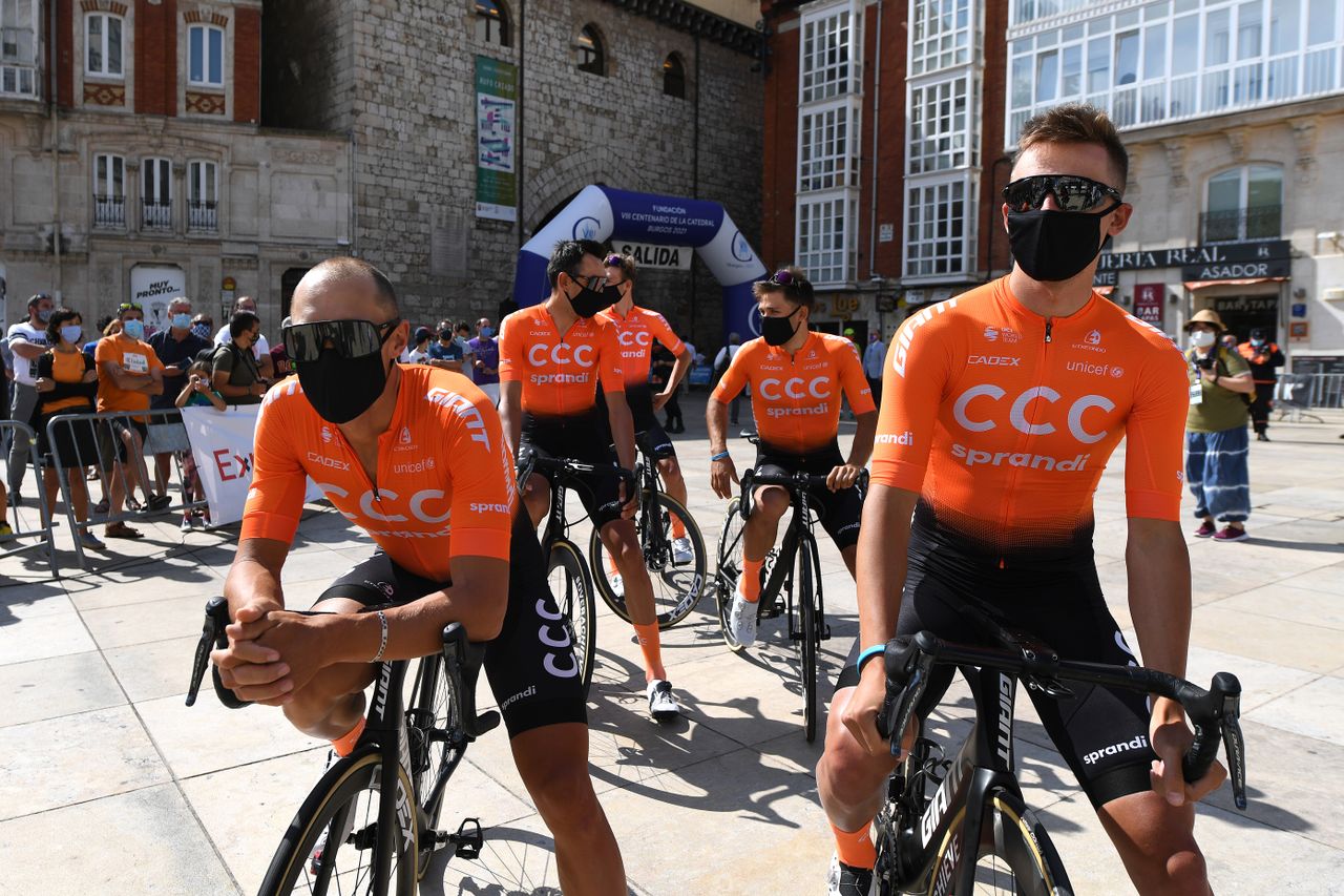 CCC Team at the Vuelta a Burgos.