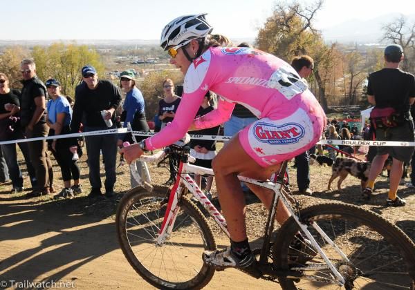 Meredith Miller (California Giant Berry) rounding a 180 turn