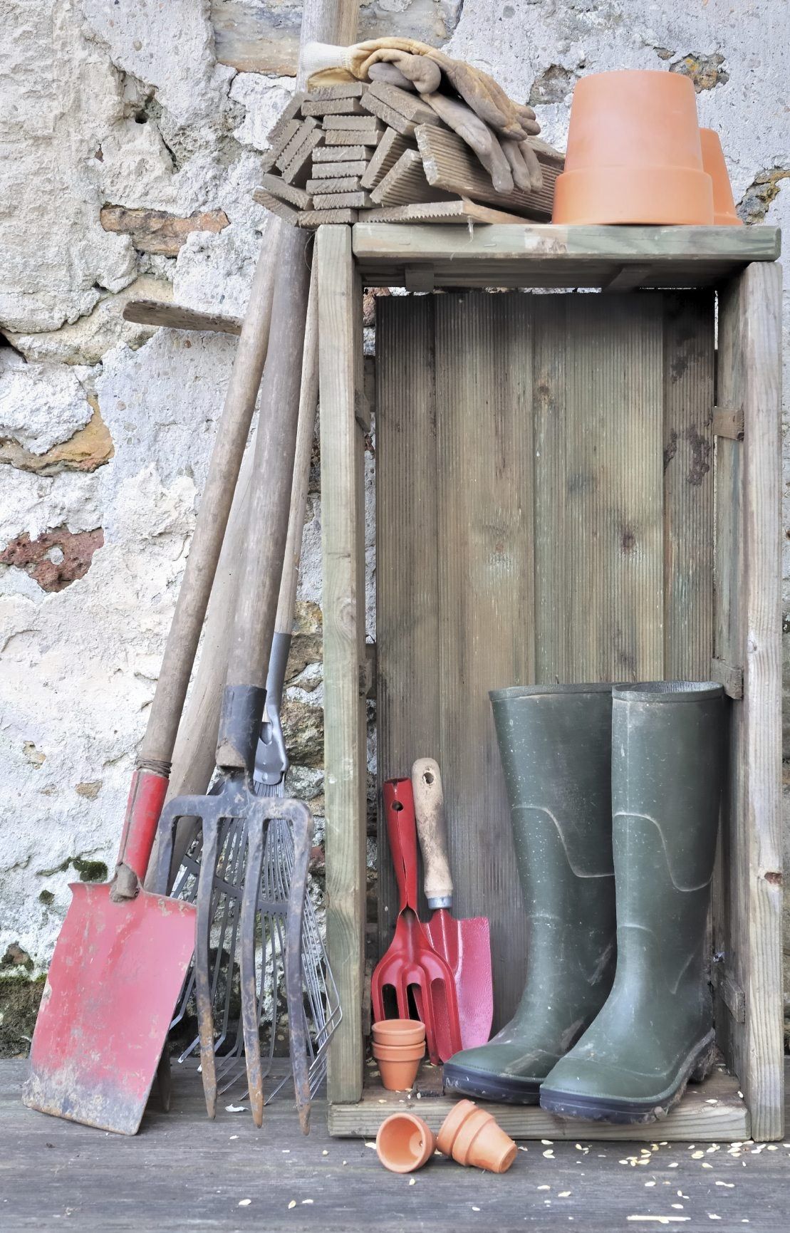 Garden Tools And Pots