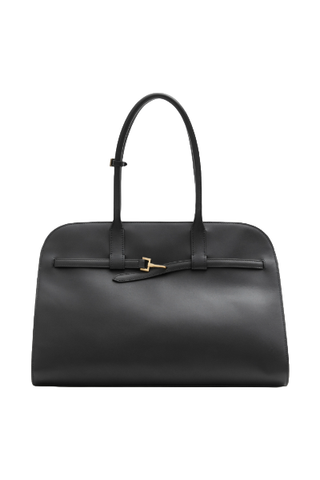 Mango Selection Leather Shopper Bag With Buckle (Was $400) 