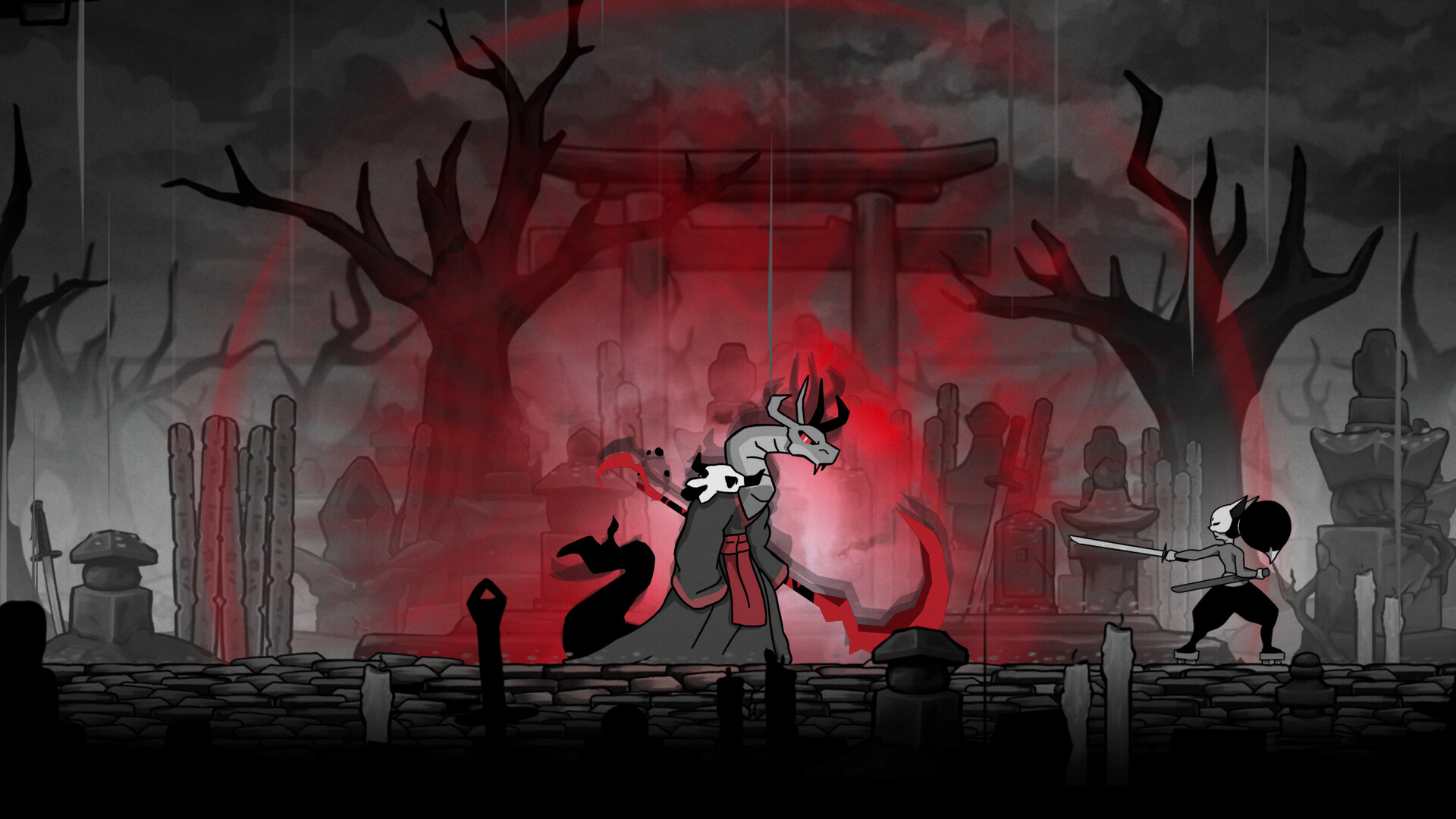 A screenshot of the upcoming PS5 game, Gurei
