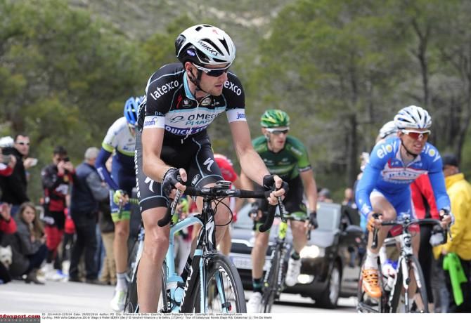 Pieter Serry (Omega Pharma-QuickStep) was part of the nine-man break that stayed away through to the finish
