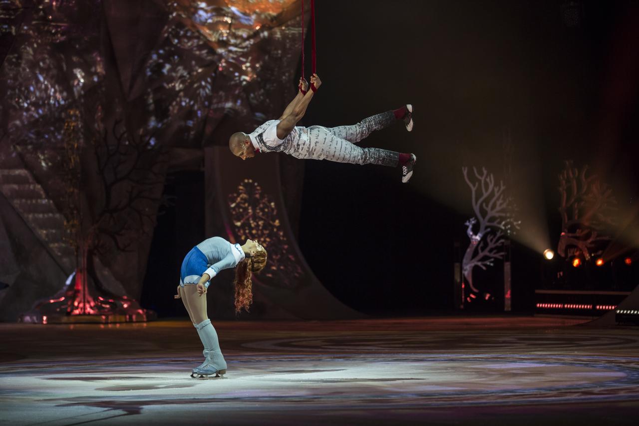 Ballroom aerial straps from Crystal