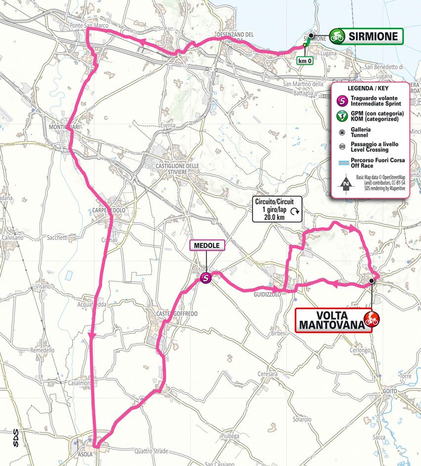Maps of the 2024 Giro d'Italia Women