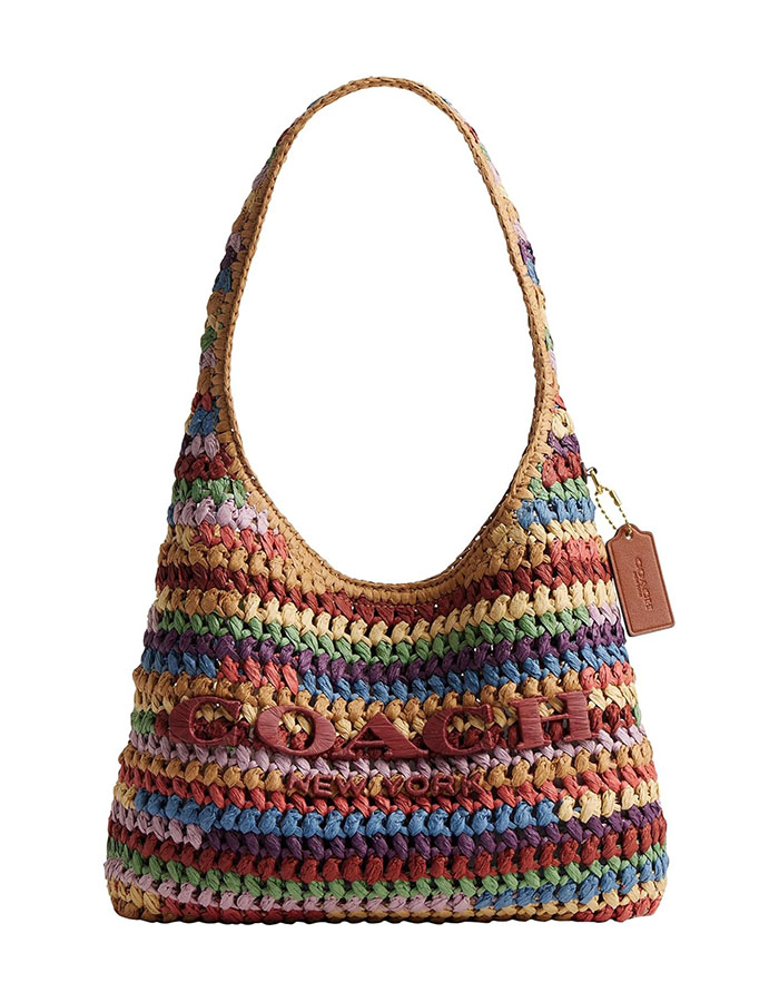 Coach, Brooklyn Shoulder Bag 28 in Straw