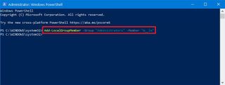 PowerShell change from Standard to Administrator account