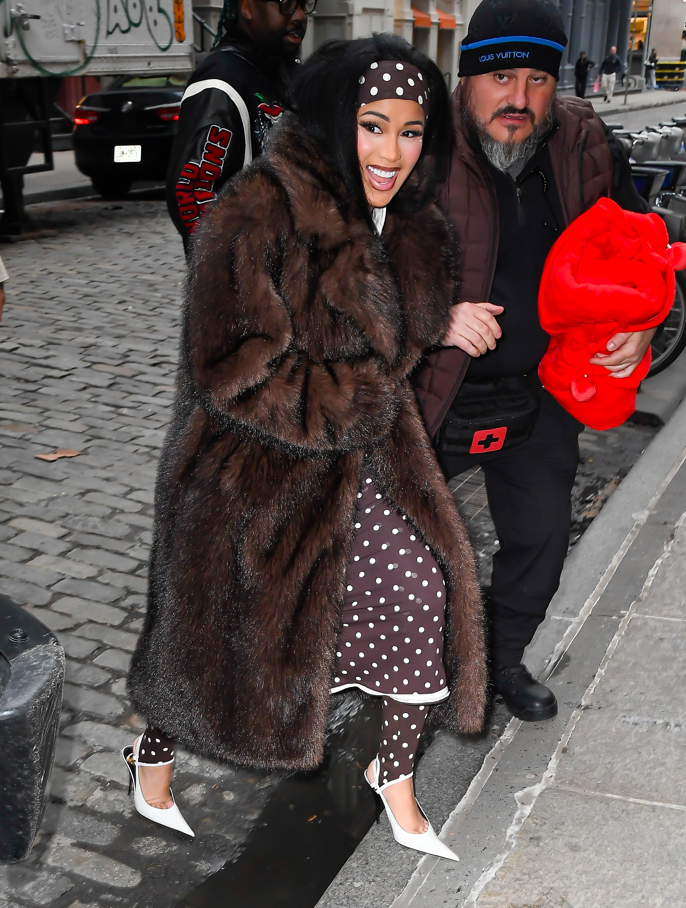 Cardi B wore the spring 2026 leggings trend on March 23