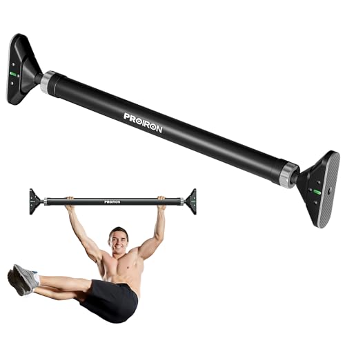 Proiron Door Pull Up Bar Doorway Frame Chin Up Bar From 28.3in-38.2in,home Gym Upper Body Workout Fitness Equipment,exercise Hanging Bar Portable,non-Slip Secure Grip,440 Lb,no Screws