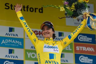 Marianne Vos' third place finish sees her take the race lead with three stages to go at Aviva Women's Tour 2016 - Stage 2