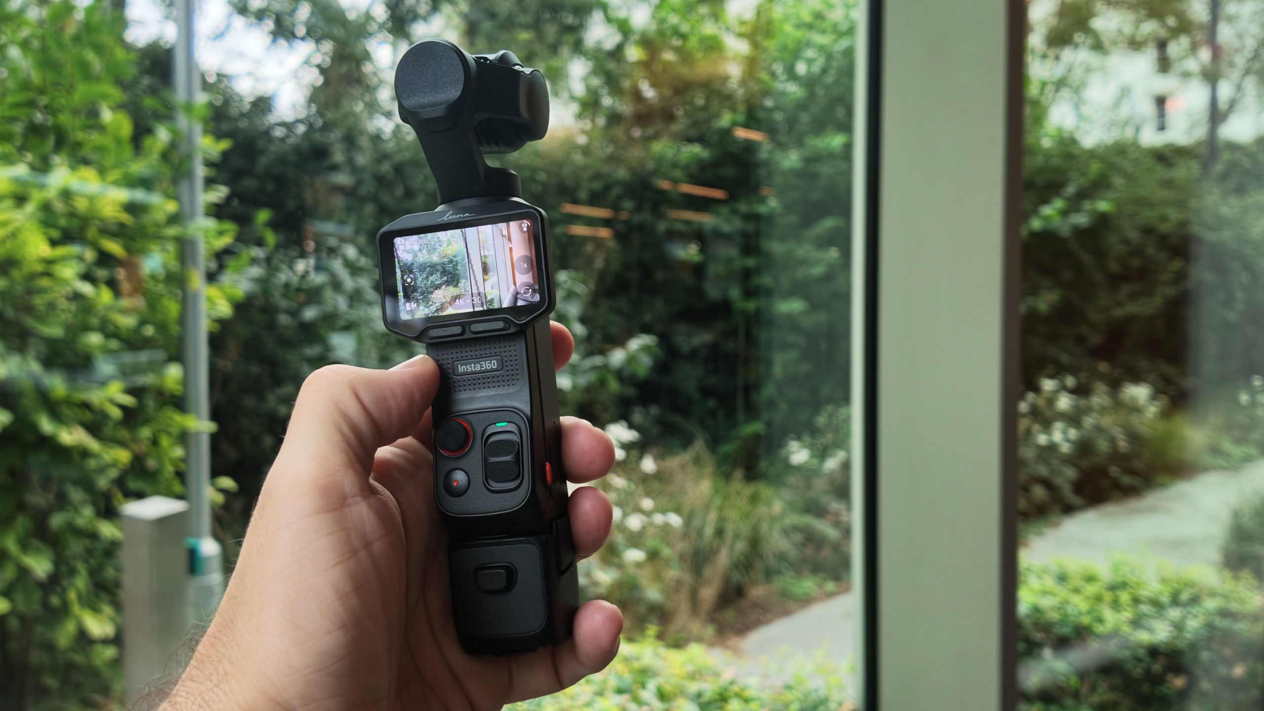 Insta360 Luna Pro in Adam Juniper's hand