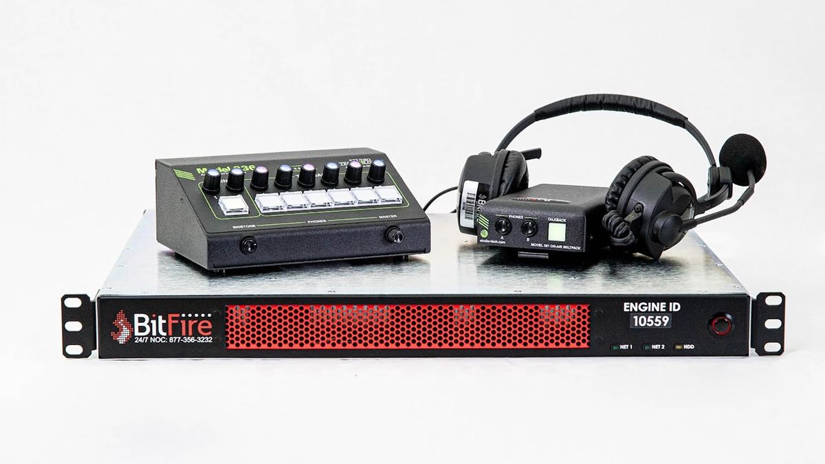 Broadcast equipment from Studio Technologies and Bitfire.