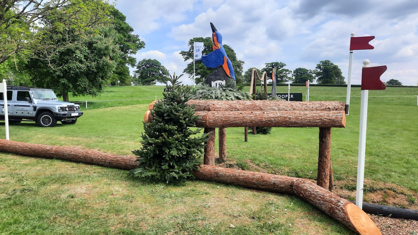 Fence 17 &amp;amp;18: Badminton Horse Trials cross-country course photos 2025