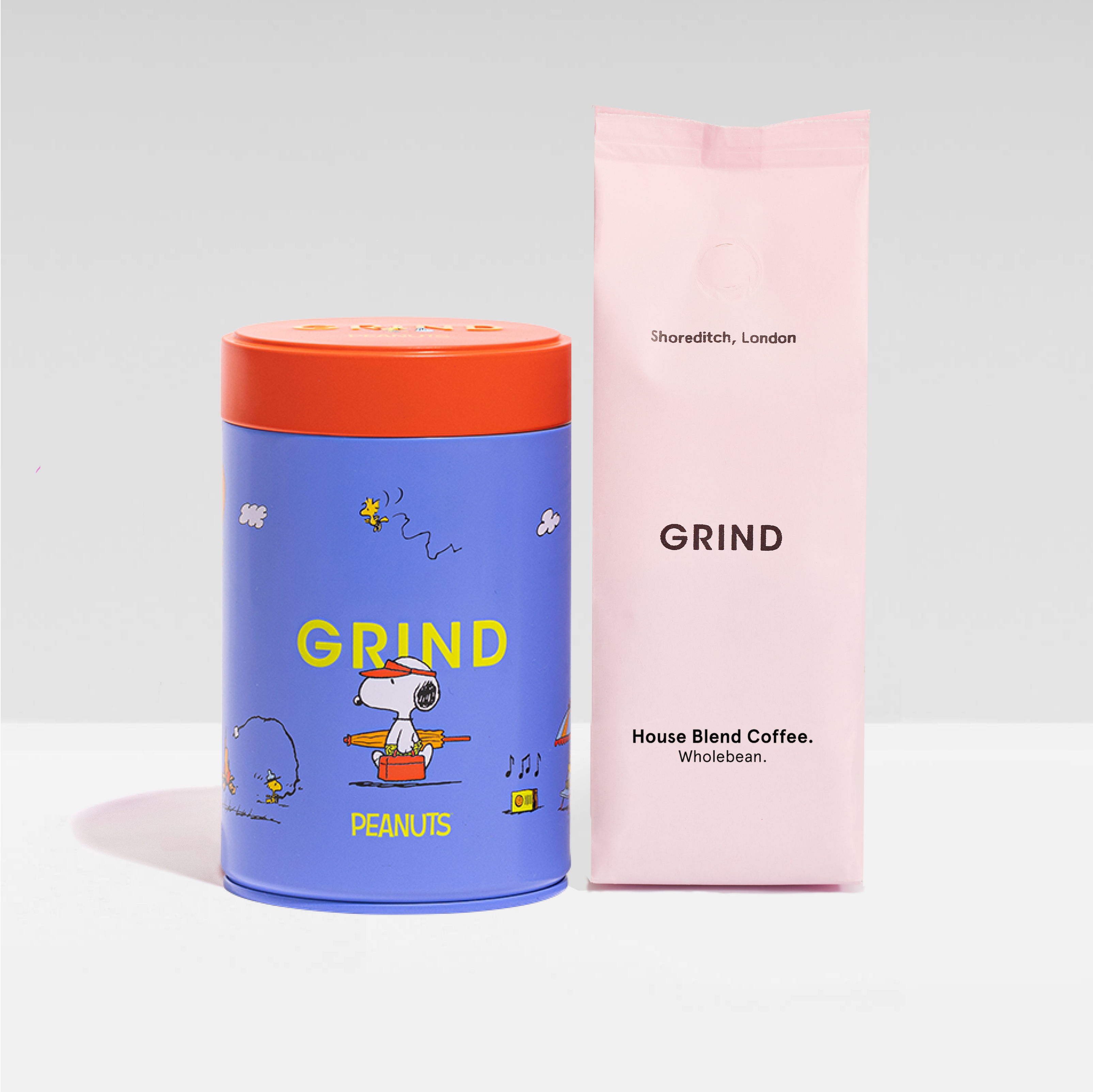 Grind X Peanuts Tin of Coffee Whole Bean / House