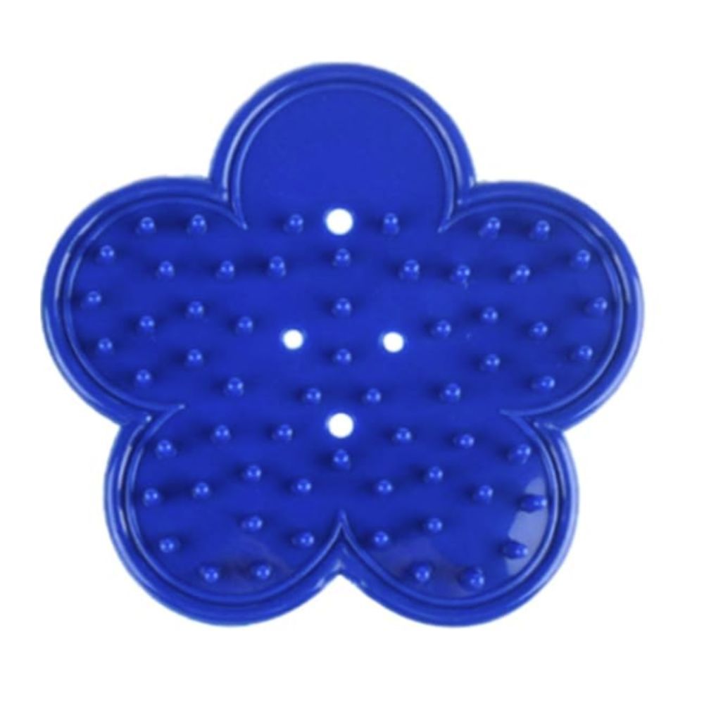 Blue flower-shaped tool for removing thorns