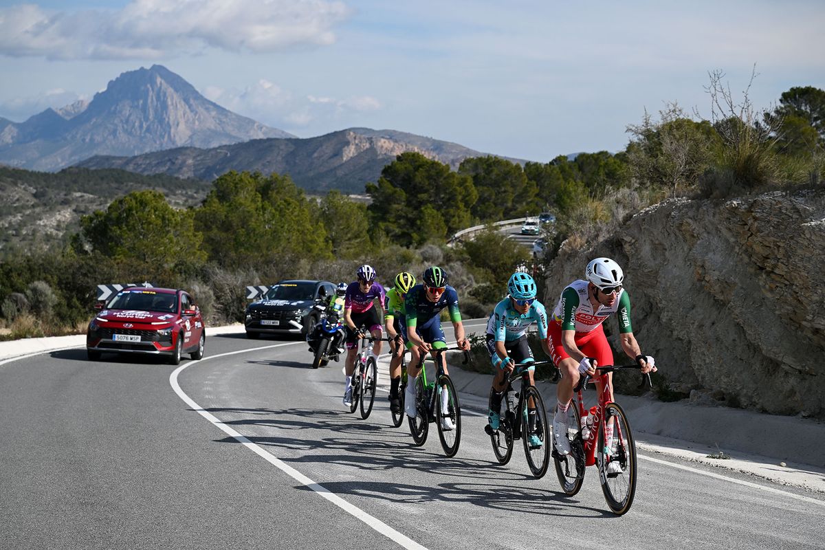 The day's breakaway on stage 2 of the Volta a Valenciana 2025