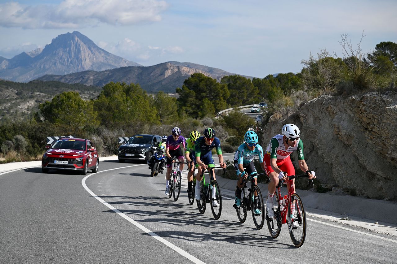 The day's breakaway on stage 2 of the Volta a Valenciana 2025