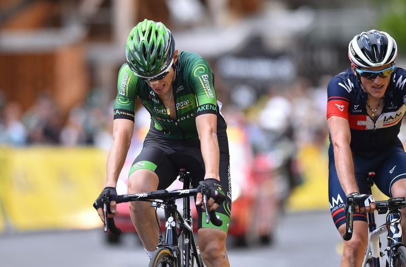 Pierre Rolland (Europcar) finishes the stage
