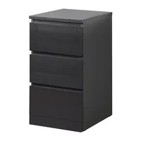 MALM Chest of 3 Drawers, Black-Brown |was £70.00now £45.50 at IKEA Circular Hub