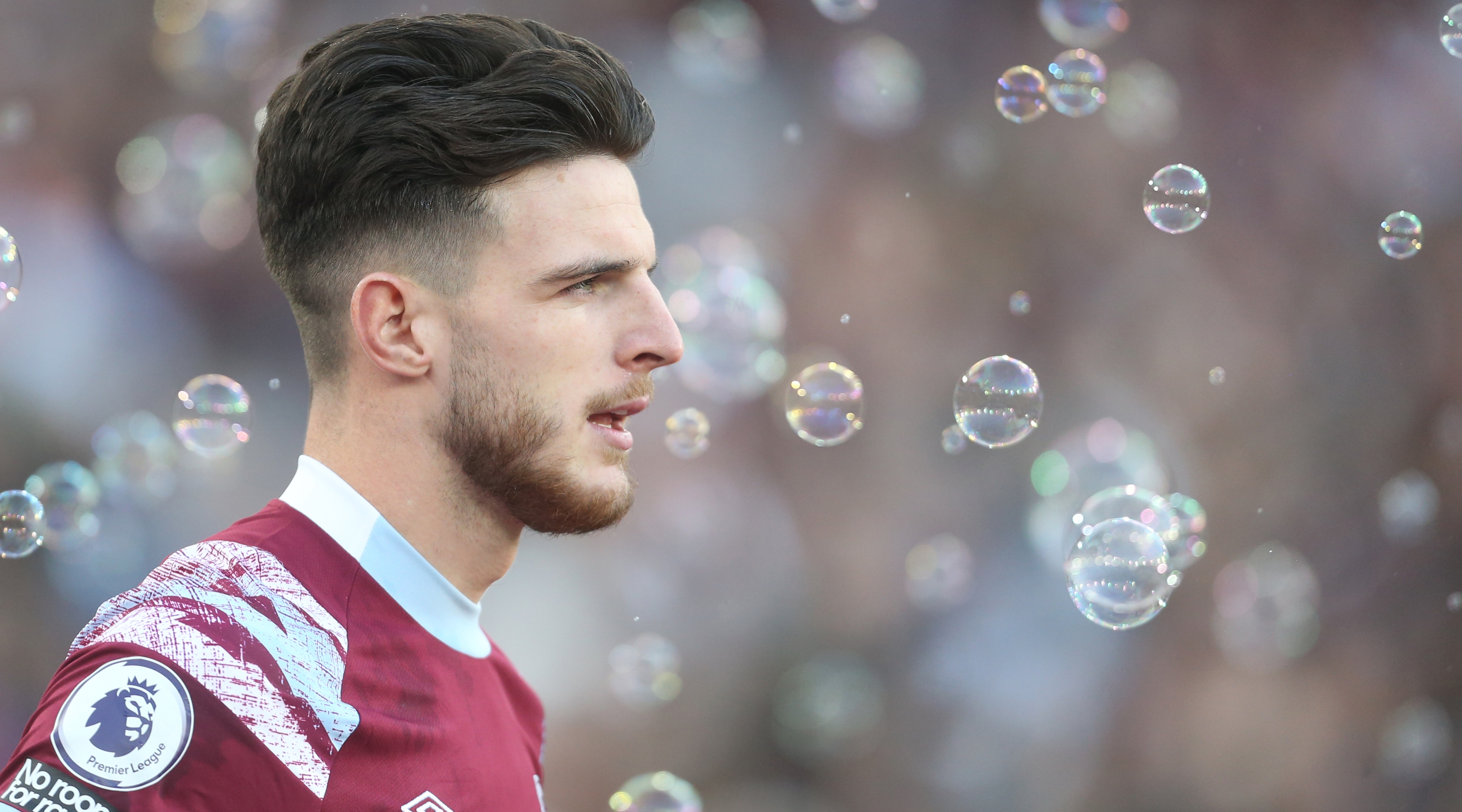 Declan Rice del West Ham United, nella foto nell'ottobre 2022