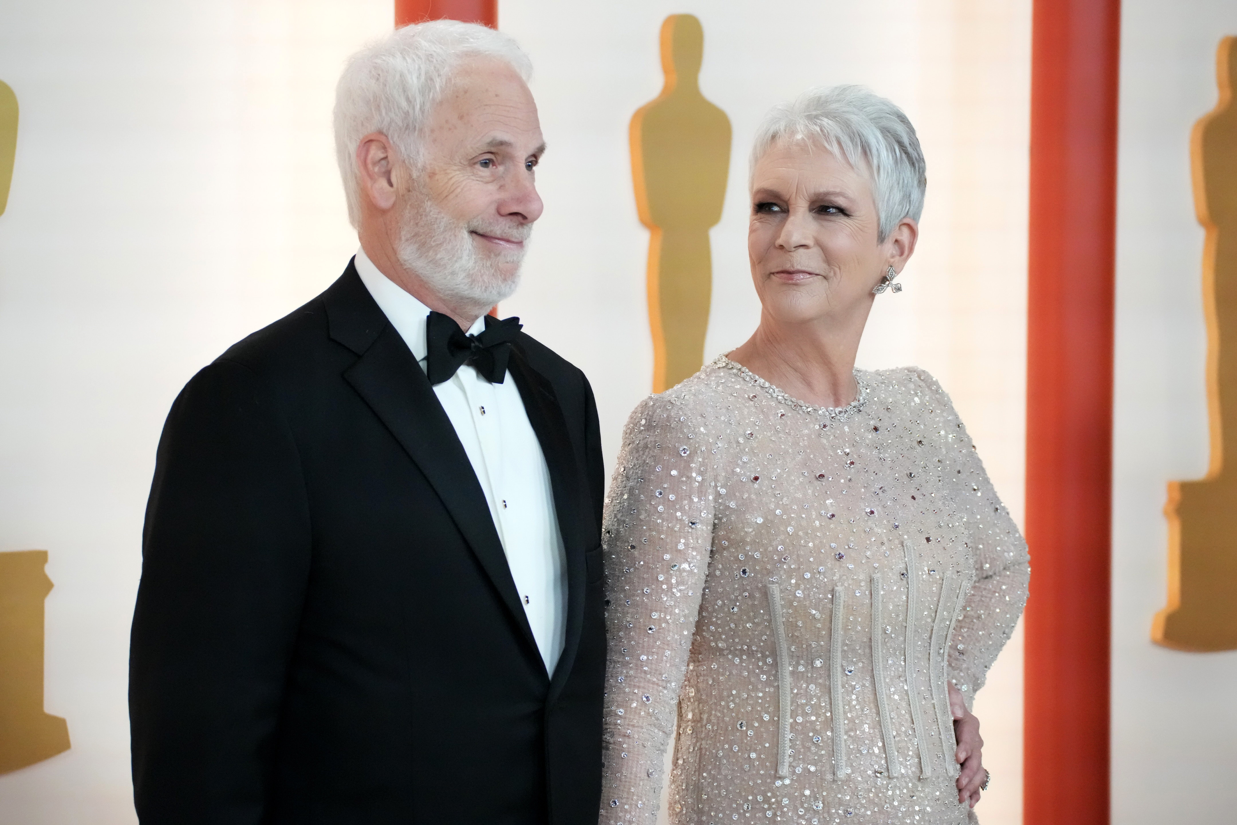 Christopher Guest and Jamie Lee Curtis attend the 95th Annual Academy Awards