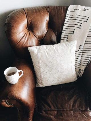 leather sofa